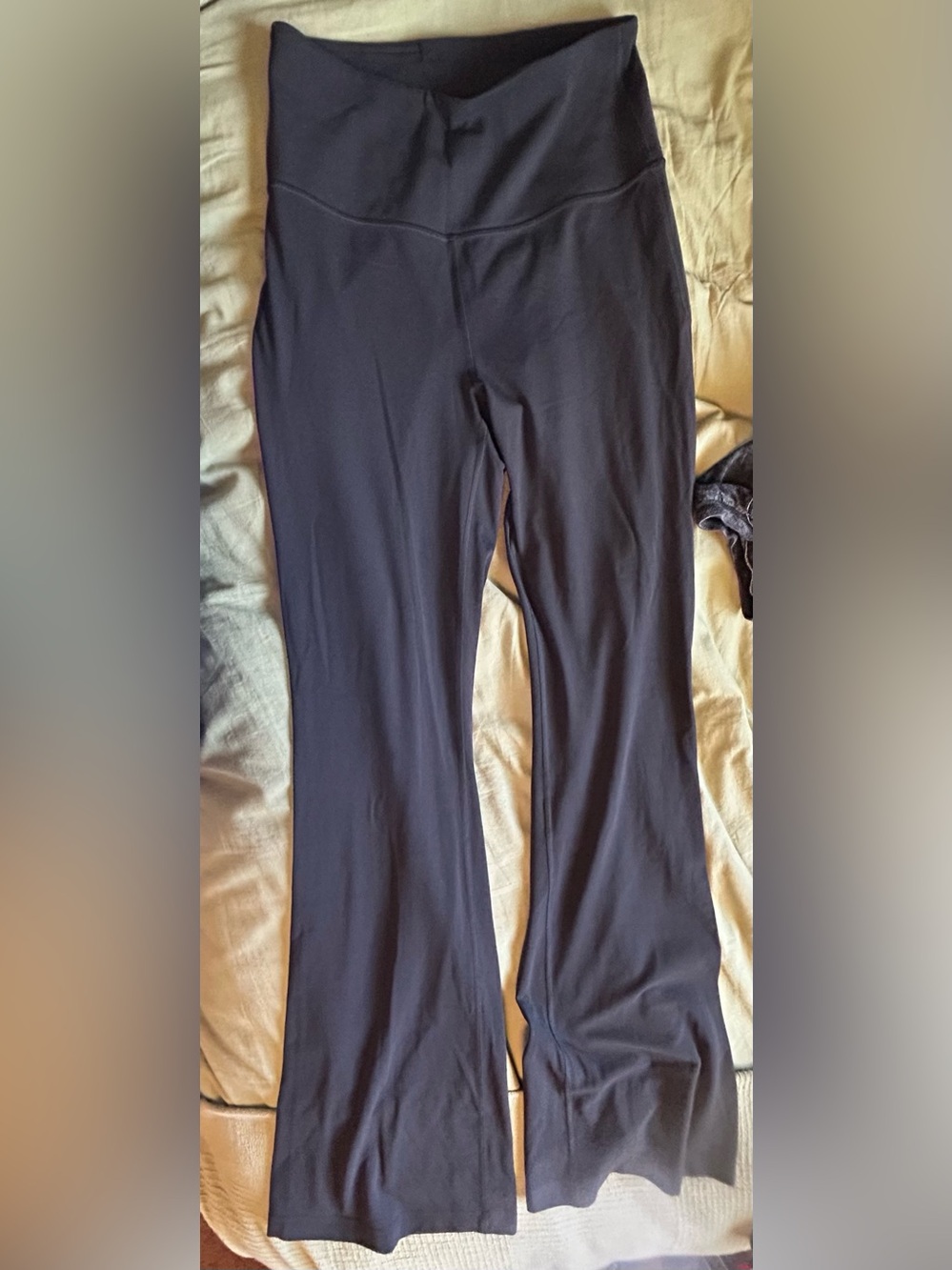 Lululemon High-Waist Black Flared Yoga Pants